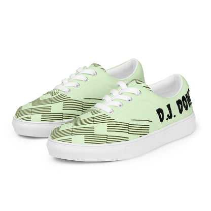 D.J. Domo "In The Zone" Men Lace-Up Canvas Shoes Green