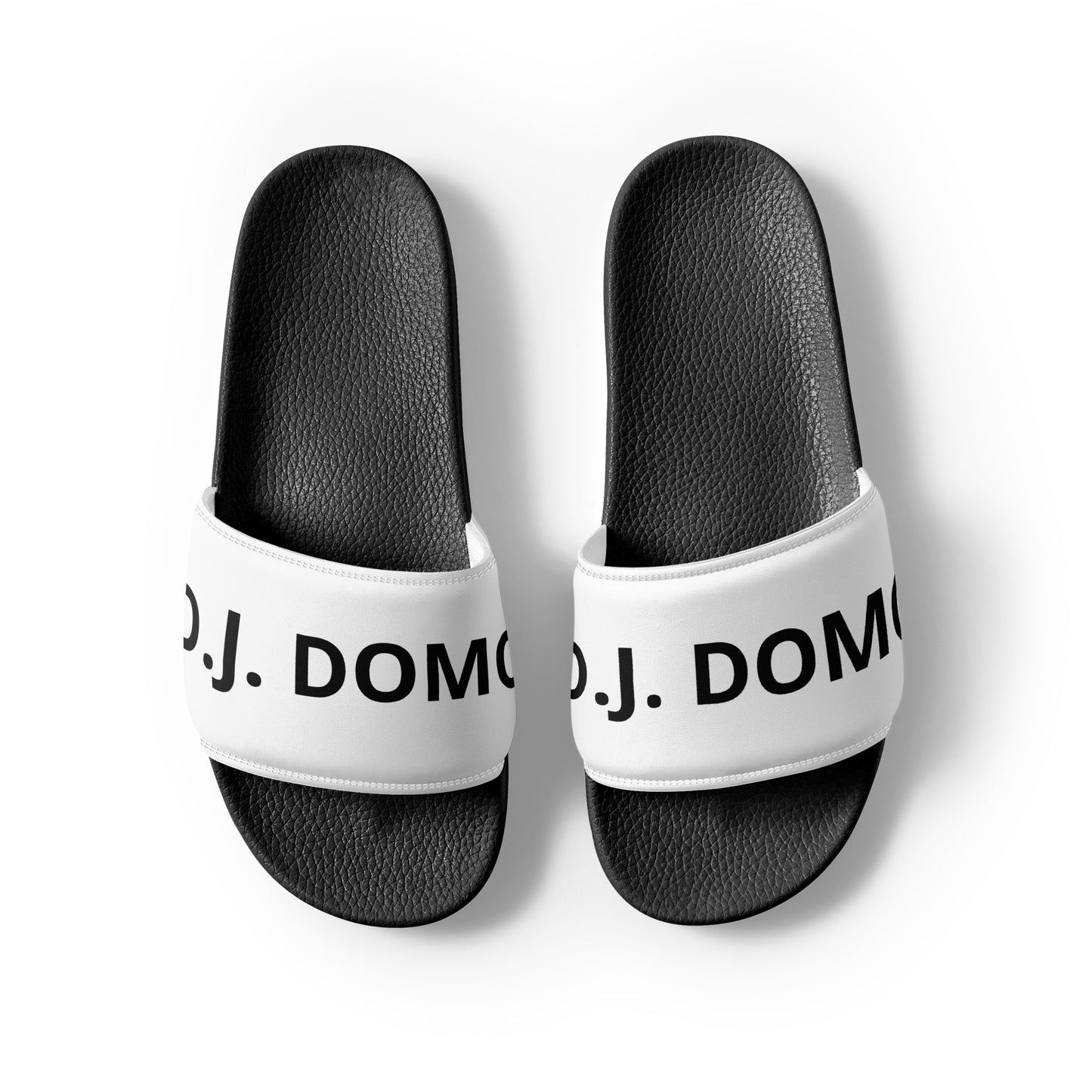 D.J. Domo "Classic" Men Slides White/White or Black Bottoms