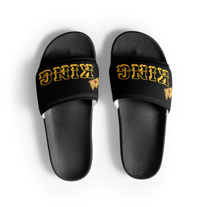 D.J. Domo "KING" Men Slides Black or White Bottoms