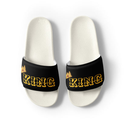 D.J. Domo "KING" Men Slides Black or White Bottoms