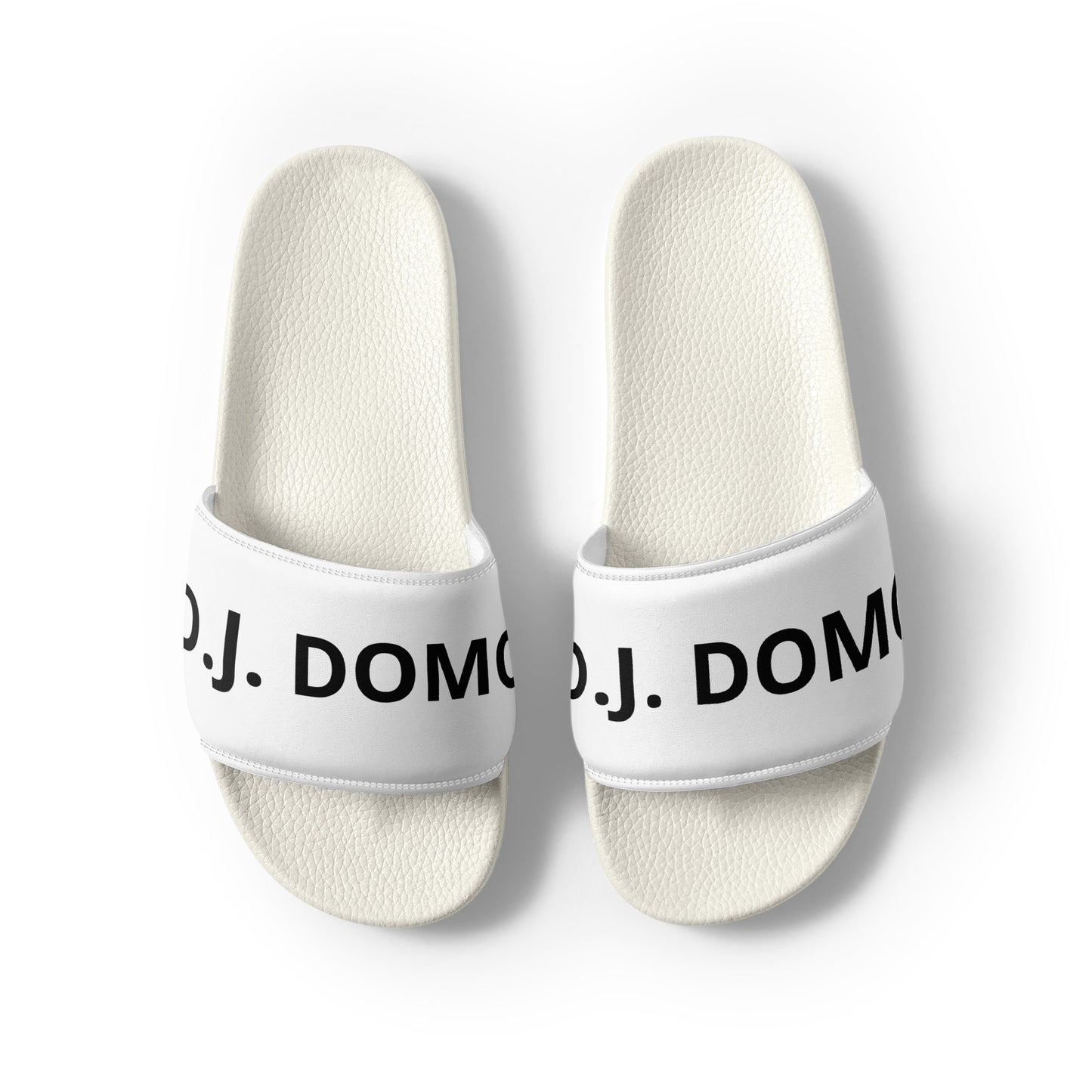 D.J. Domo "Classic" Men Slides White/White or Black Bottoms