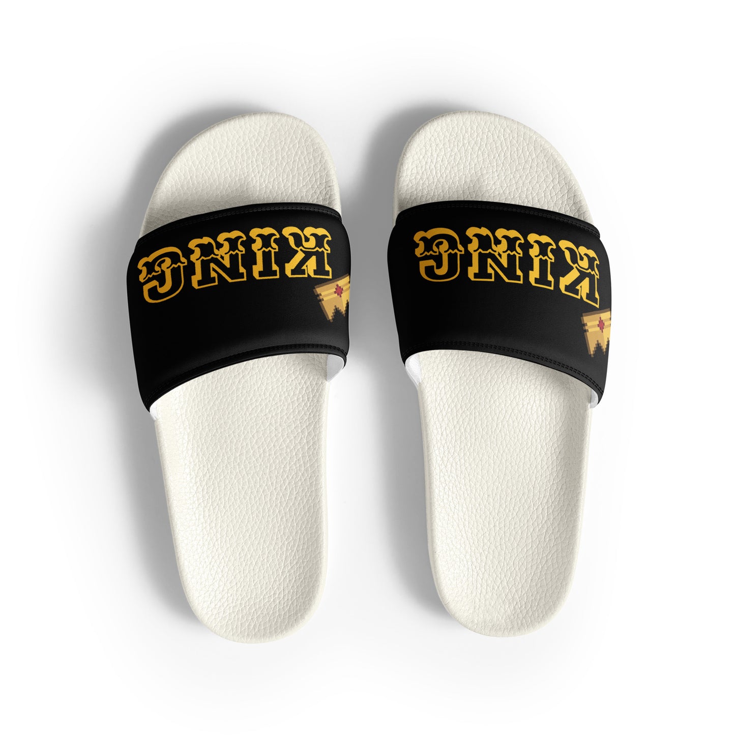 D.J. Domo "KING" Men Slides Black or White Bottoms