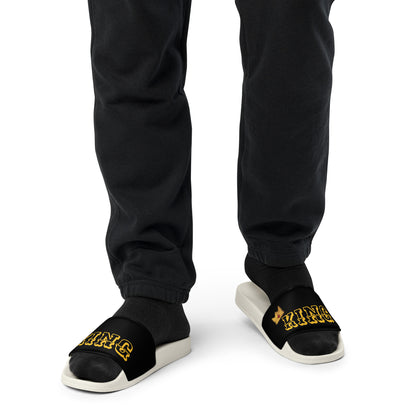 D.J. Domo "KING" Men Slides Black or White Bottoms