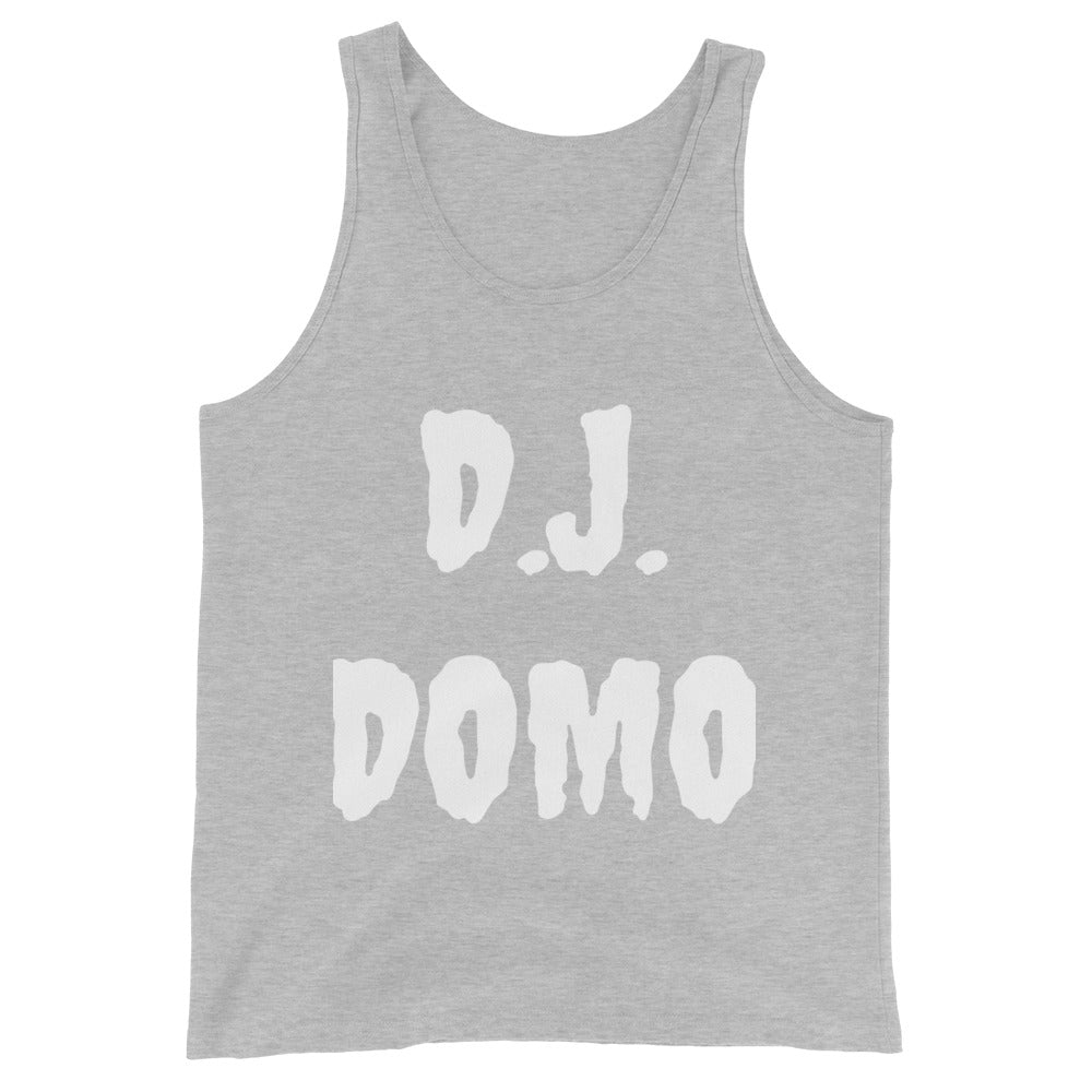 D.J. Domo "Experienced" Unisex Tank Top Multi Color/White