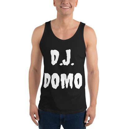 D.J. Domo "Experienced" Unisex Tank Top Multi Color/White