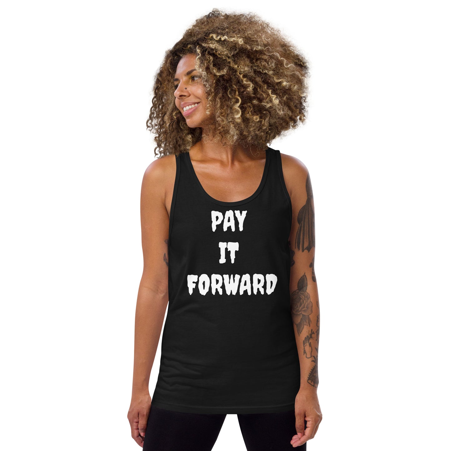 D.J. Domo "Pay it Forward" Unisex Tank Top Multi Colors