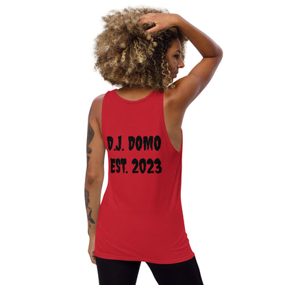 D.J. Domo "Pay it Forward" Unisex Tank Top White/Black