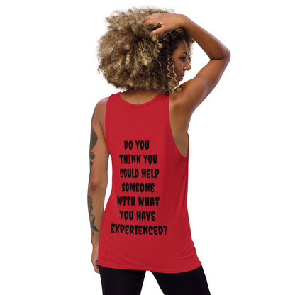 D.J. Domo "Experienced" Unisex Tank Top Multi Color/Black