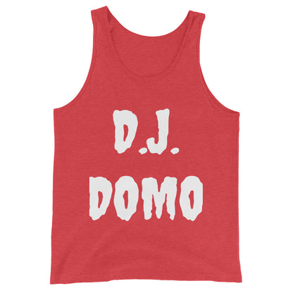 D.J. Domo "Experienced" Unisex Tank Top Multi Color/White