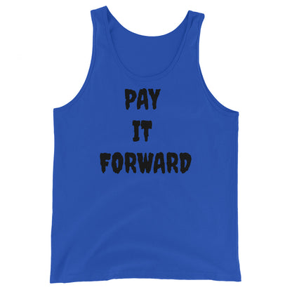 D.J. Domo "Pay it Forward" Unisex Tank Top White/Black