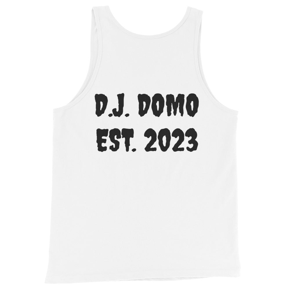 D.J. Domo "Pay it Forward" Unisex Tank Top White/Black