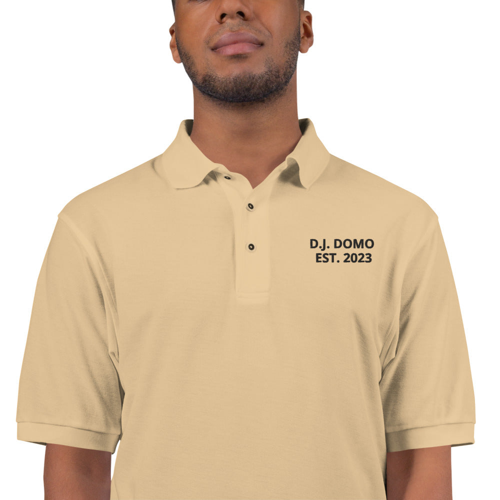 D.J. Domo "Est" Men's Premium Polo Multi Color/Black