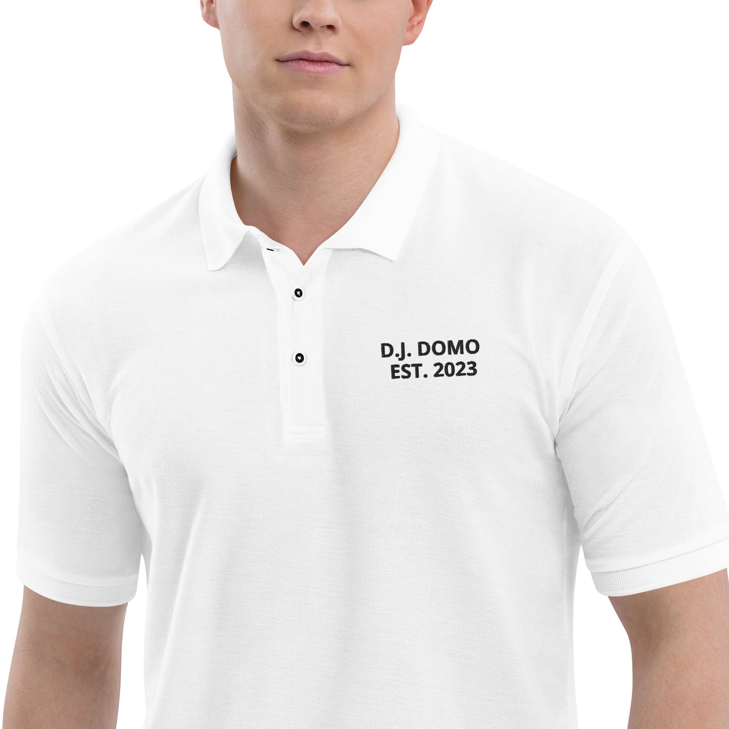 D.J. Domo "Est" Men's Premium Polo Multi Color/Black