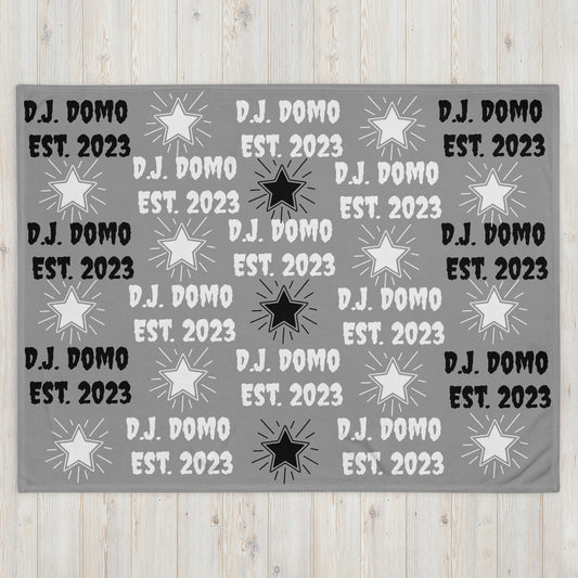 D.J. Domo Throw Blanket Gray/Black/White