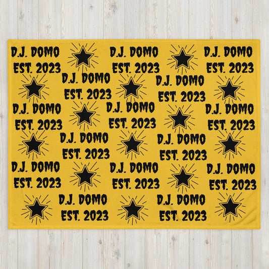 D.J. Domo Throw Blanket Gold/Black