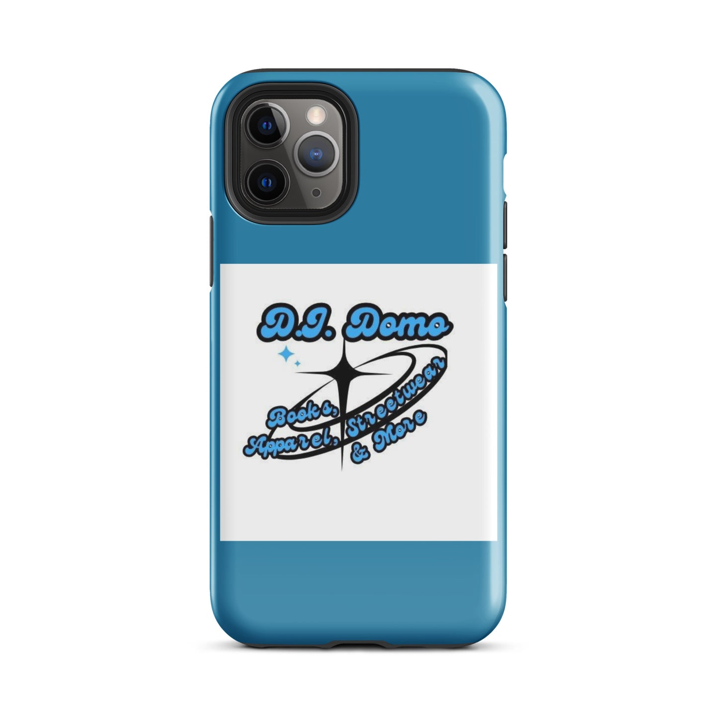 D.J. Domo "And More" Tough Case for iPhone® Blue/White/Black