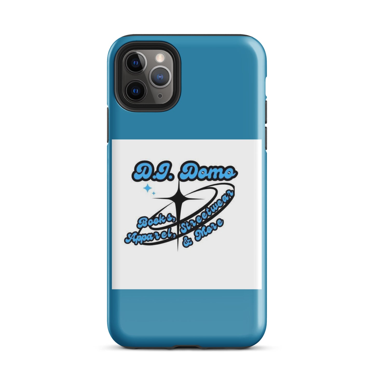 D.J. Domo "And More" Tough Case for iPhone® Blue/White/Black