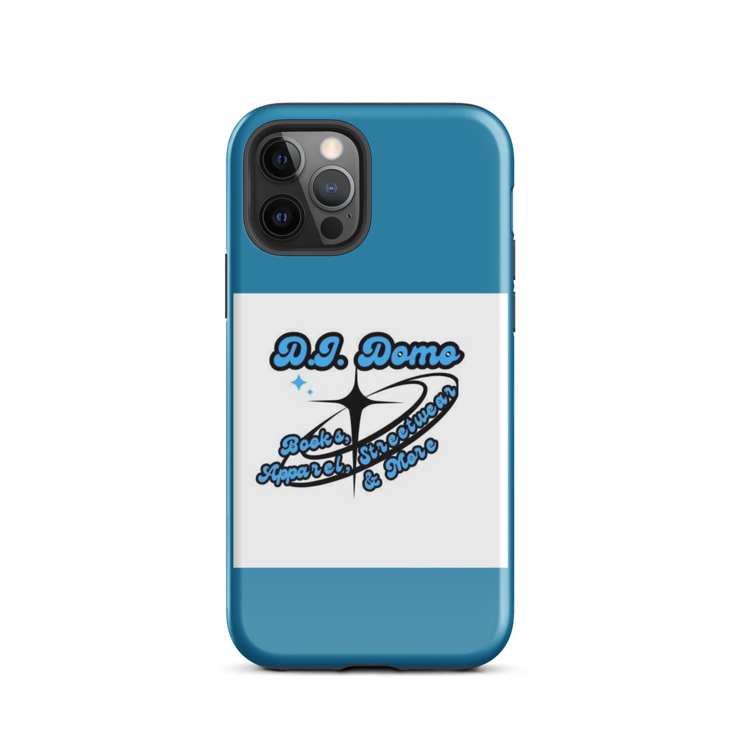 D.J. Domo "And More" Tough Case for iPhone® Blue/White/Black