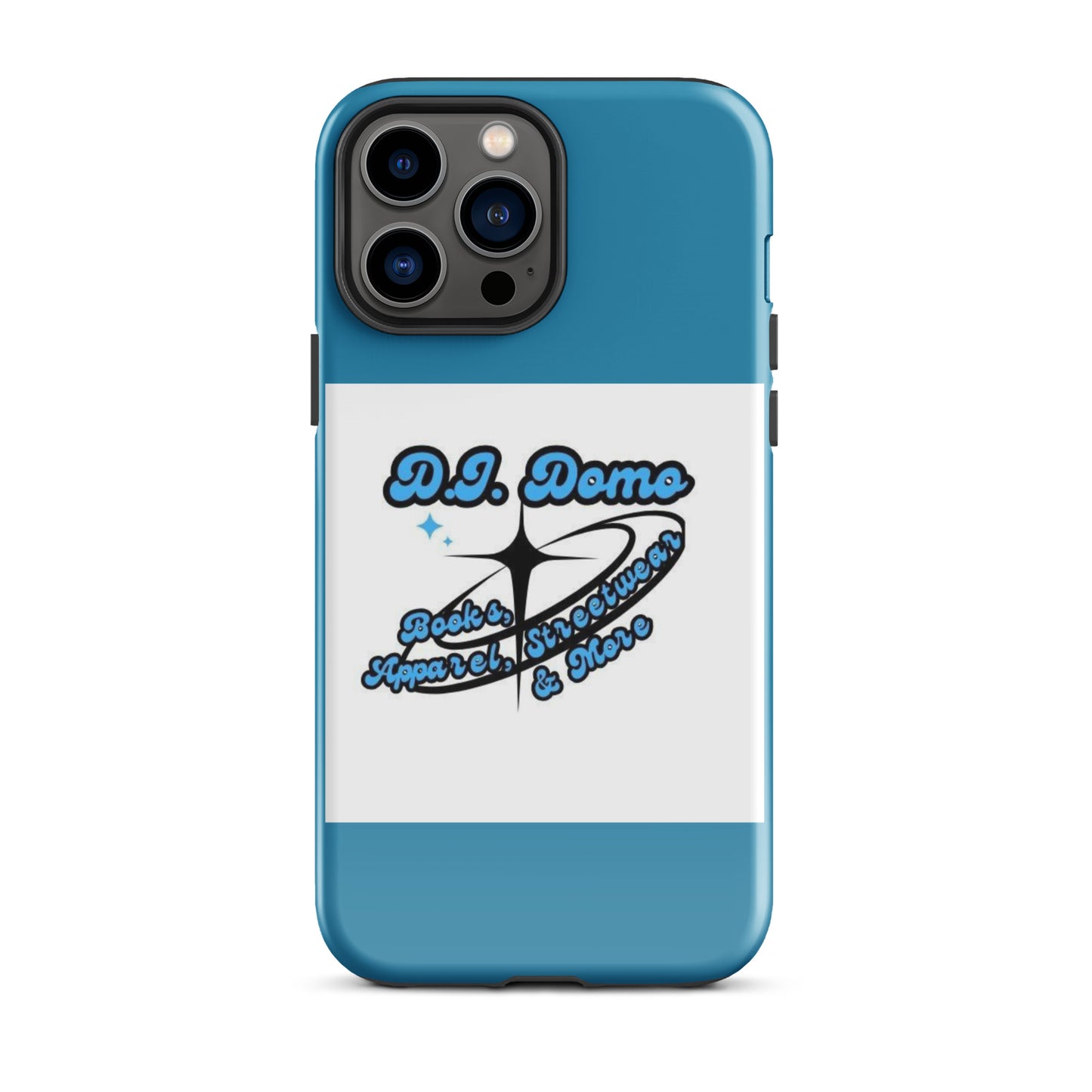 D.J. Domo "And More" Tough Case for iPhone® Blue/White/Black