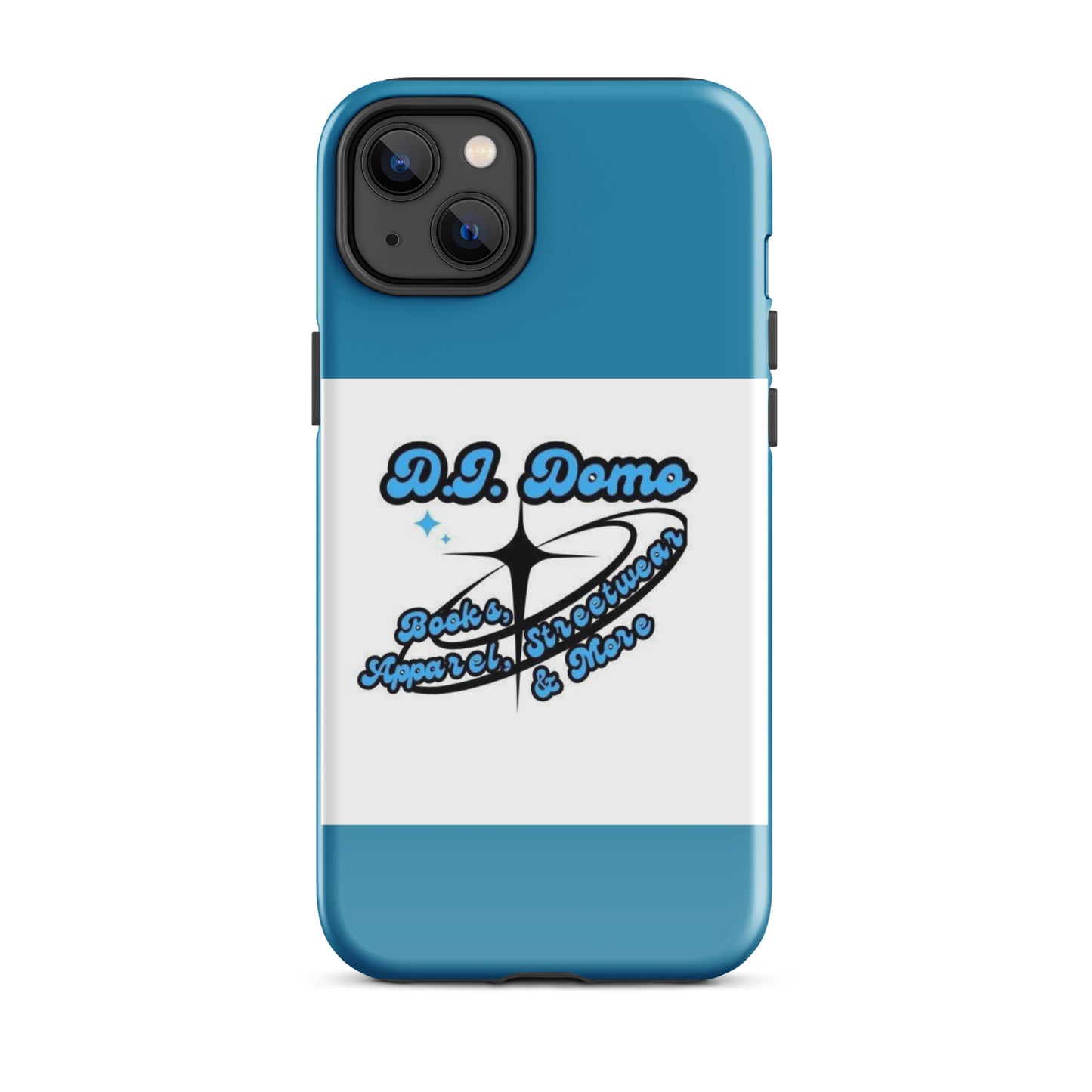 D.J. Domo "And More" Tough Case for iPhone® Blue/White/Black