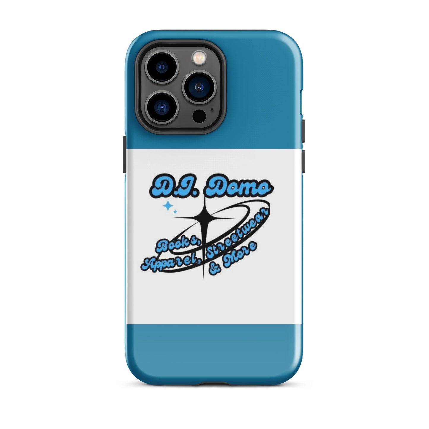 D.J. Domo "And More" Tough Case for iPhone® Blue/White/Black