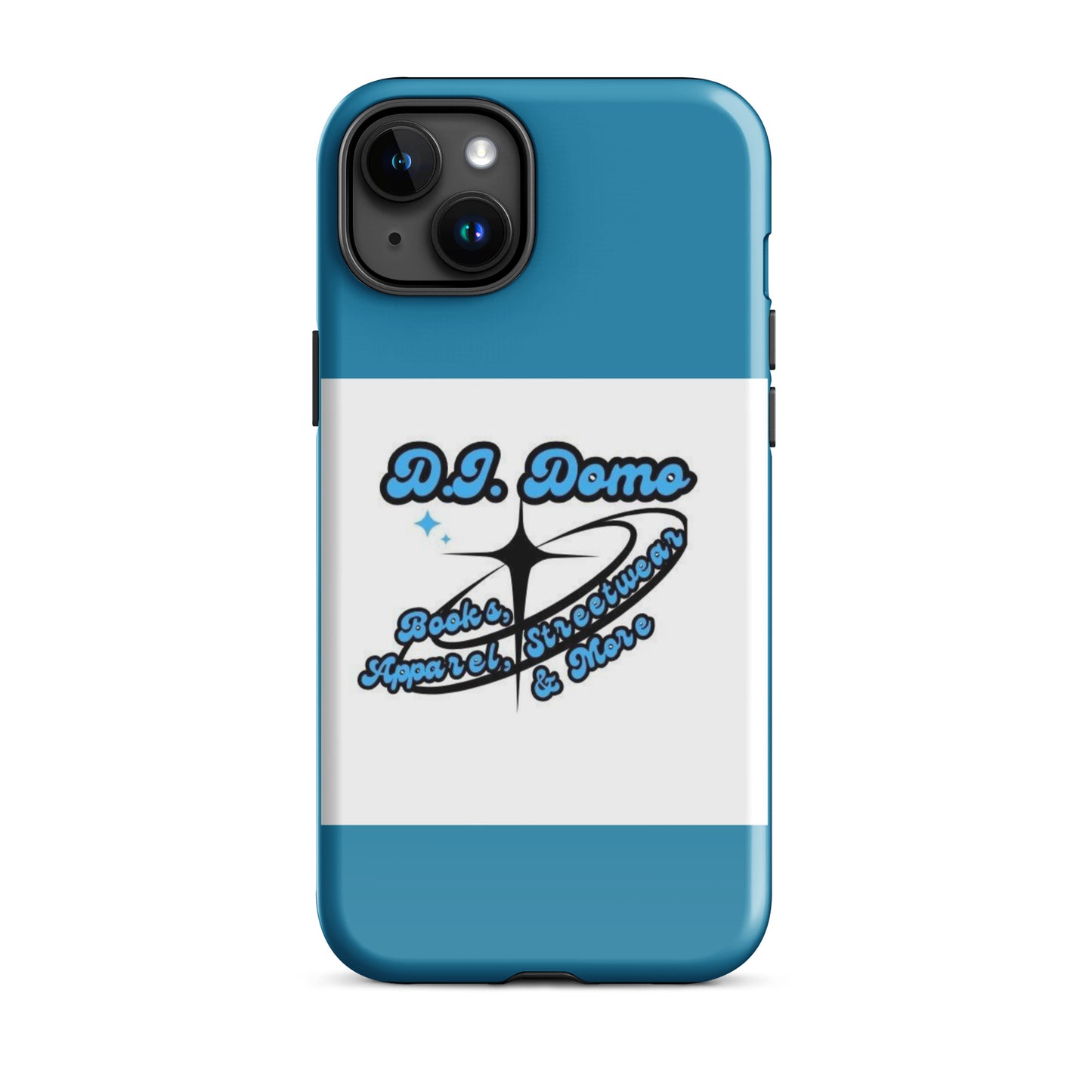 D.J. Domo "And More" Tough Case for iPhone® Blue/White/Black