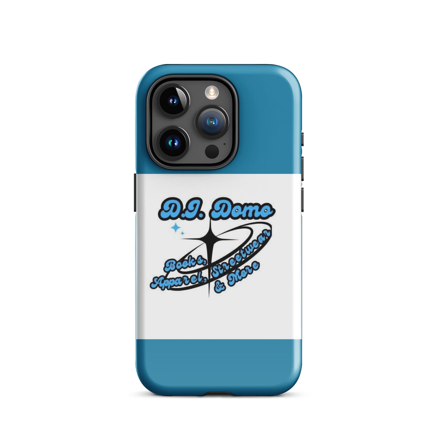 D.J. Domo "And More" Tough Case for iPhone® Blue/White/Black