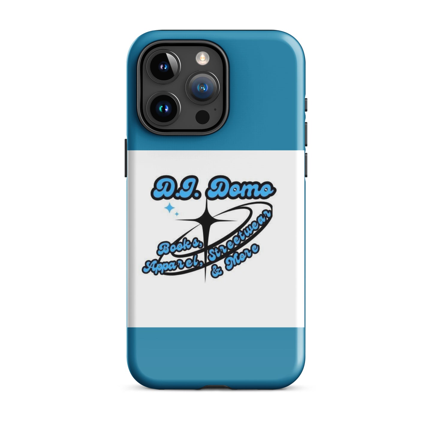 D.J. Domo "And More" Tough Case for iPhone® Blue/White/Black