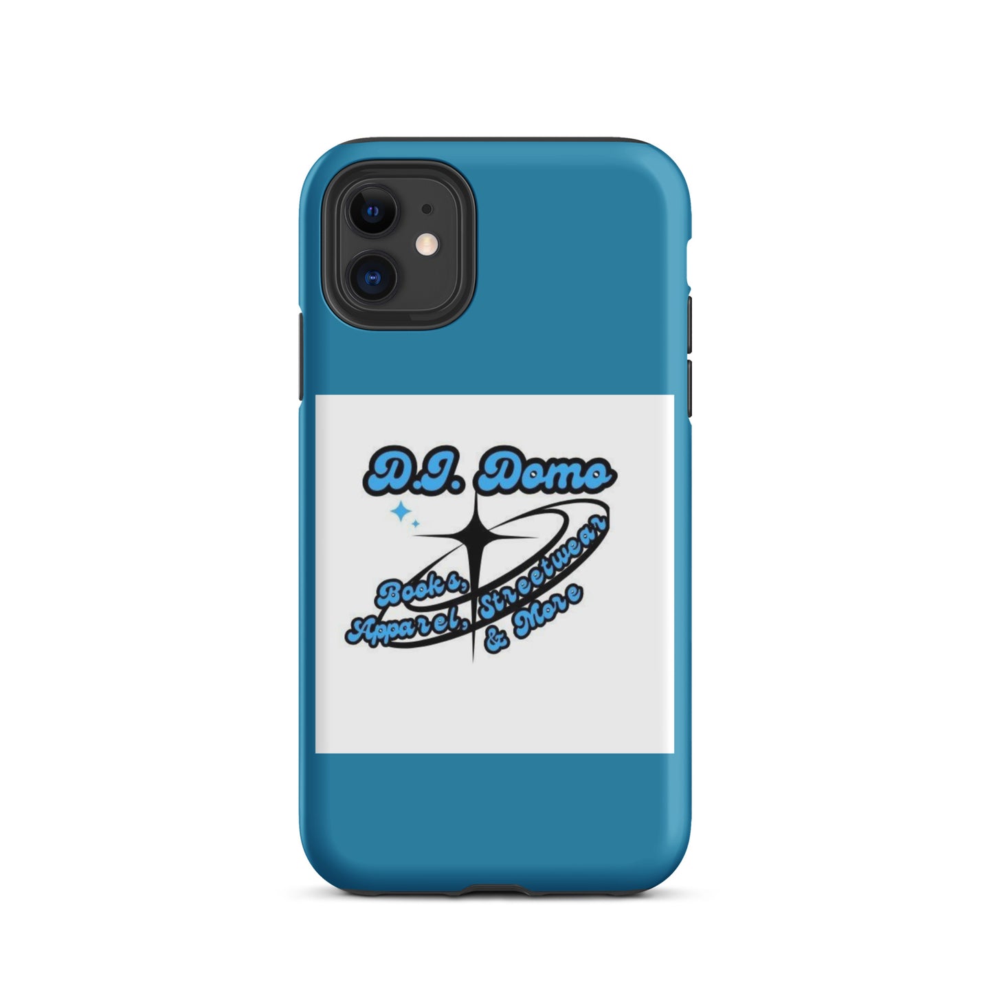 D.J. Domo "And More" Tough Case for iPhone® Blue/White/Black