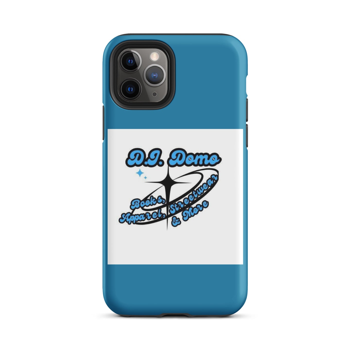 D.J. Domo "And More" Tough Case for iPhone® Blue/White/Black