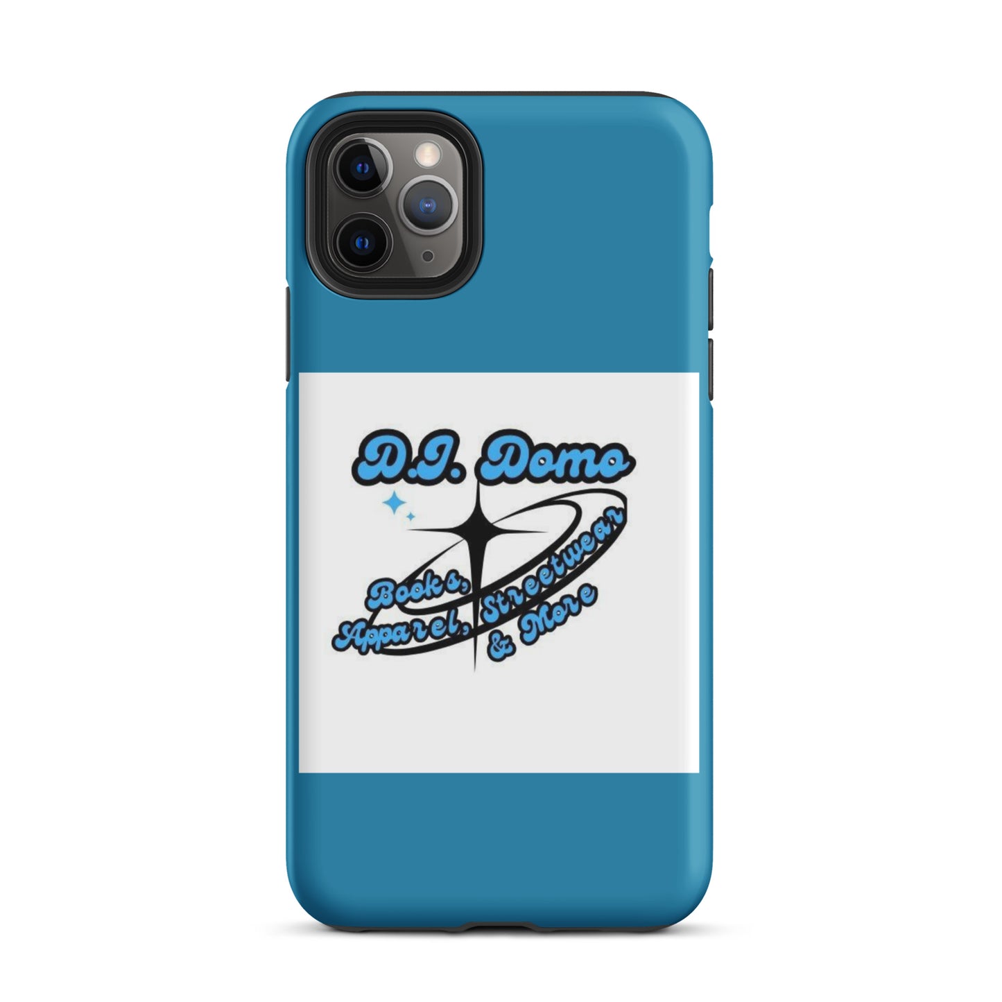 D.J. Domo "And More" Tough Case for iPhone® Blue/White/Black