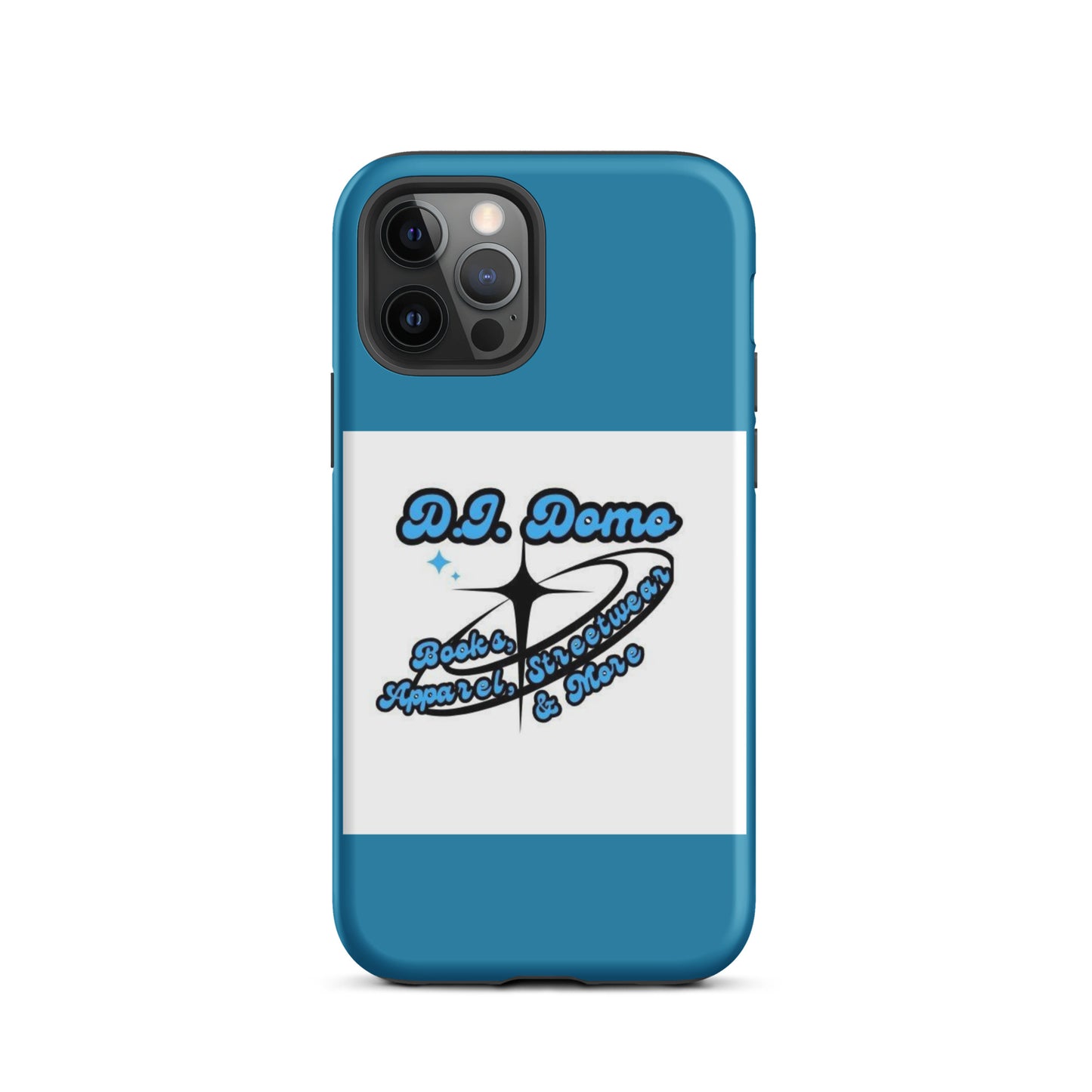 D.J. Domo "And More" Tough Case for iPhone® Blue/White/Black