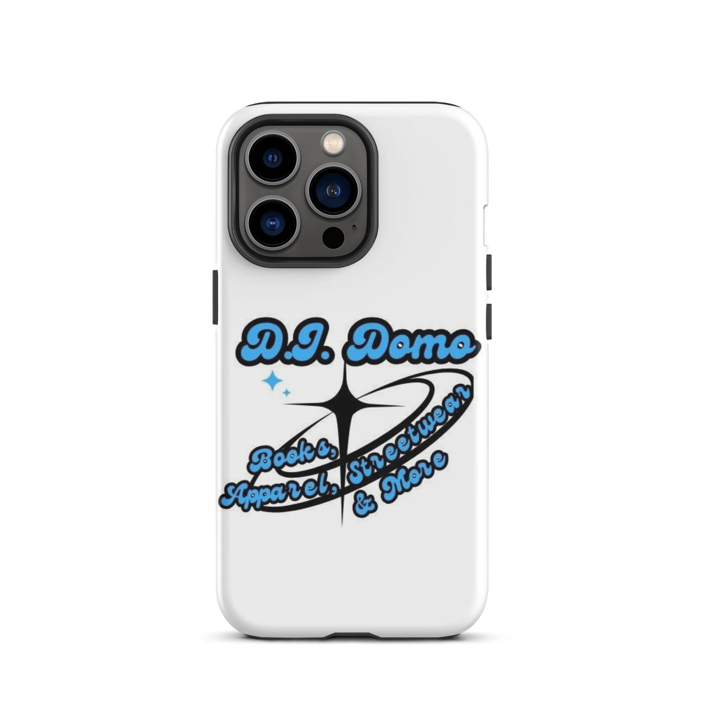 D.J. Domo "And More" Tough Case for iPhone® White/Blue/Black