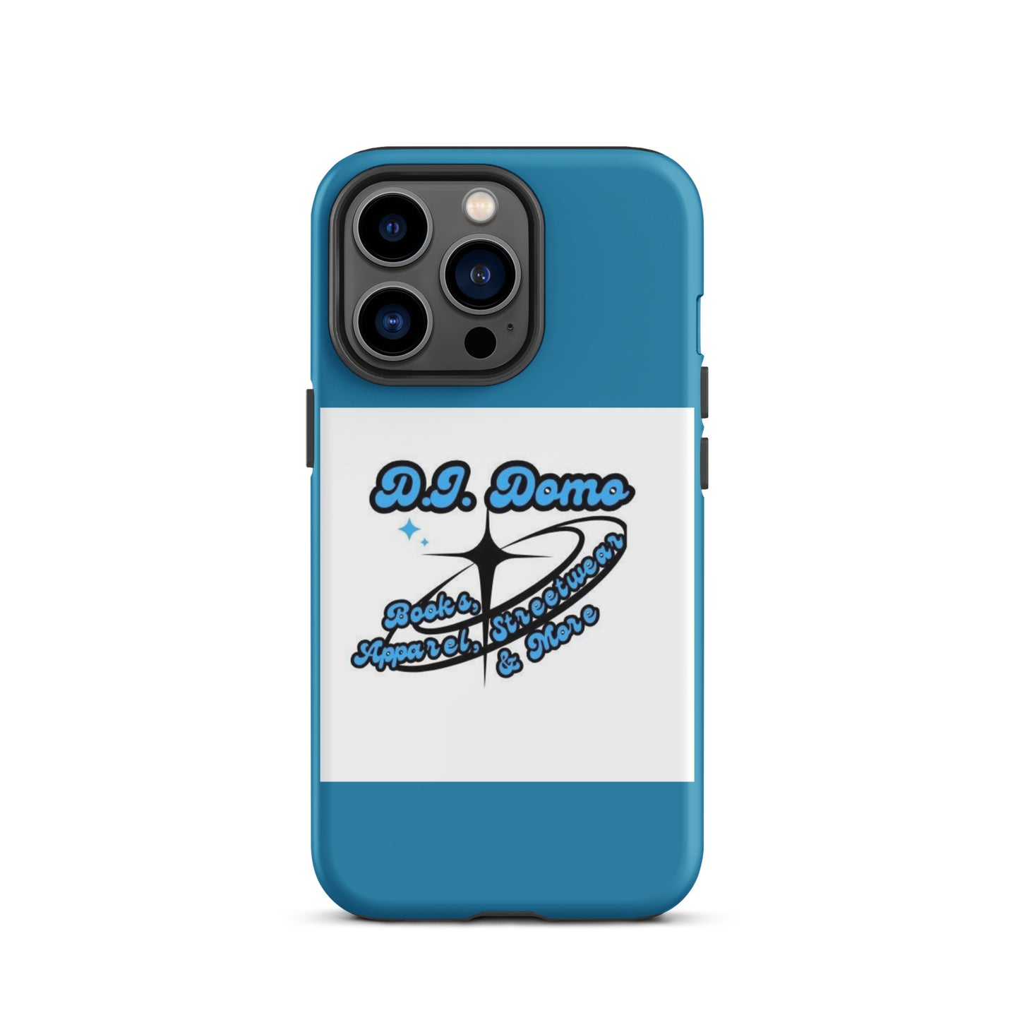 D.J. Domo "And More" Tough Case for iPhone® Blue/White/Black