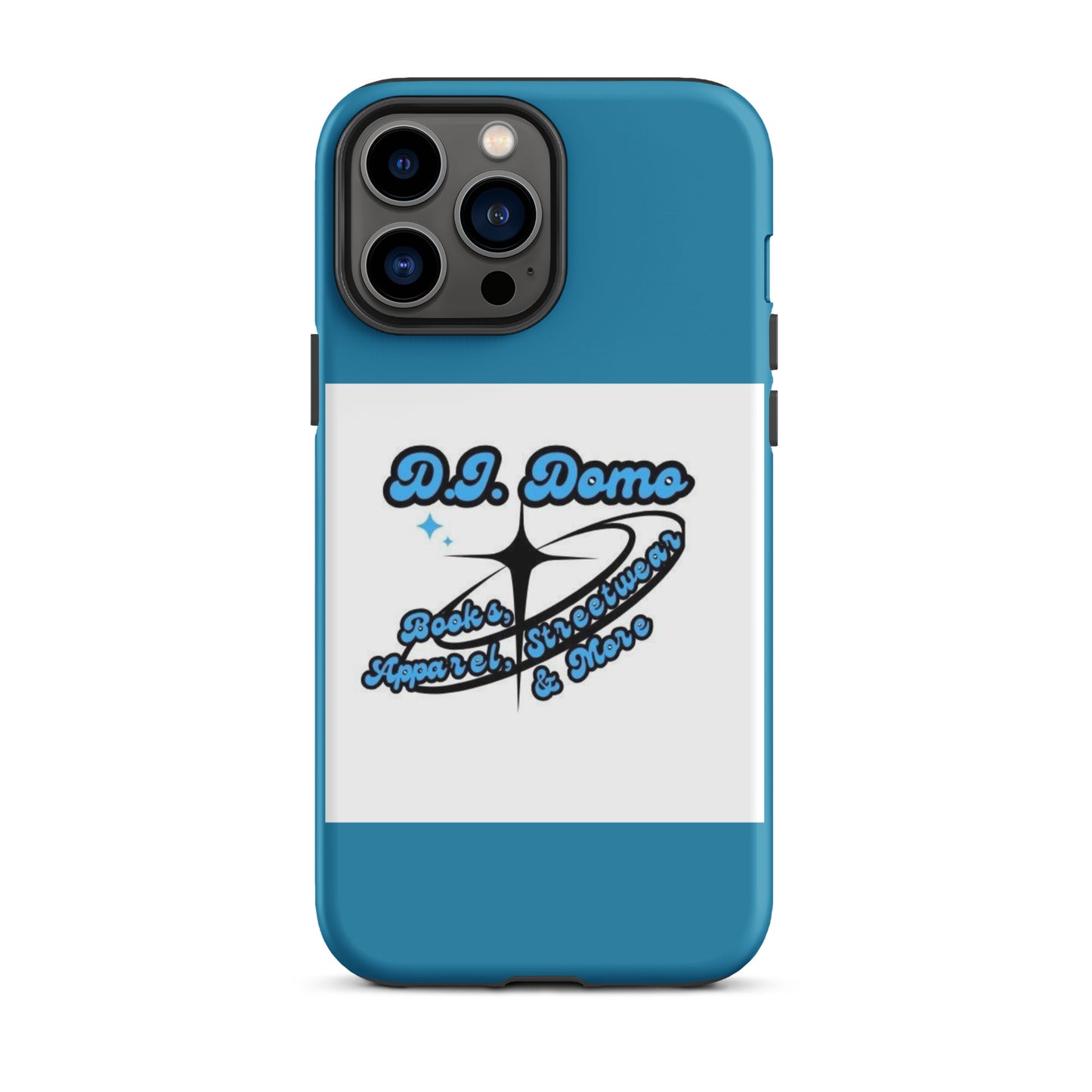 D.J. Domo "And More" Tough Case for iPhone® Blue/White/Black