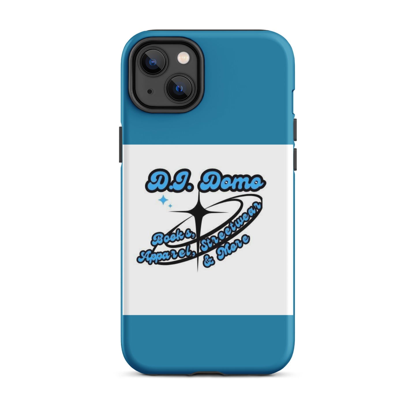 D.J. Domo "And More" Tough Case for iPhone® Blue/White/Black