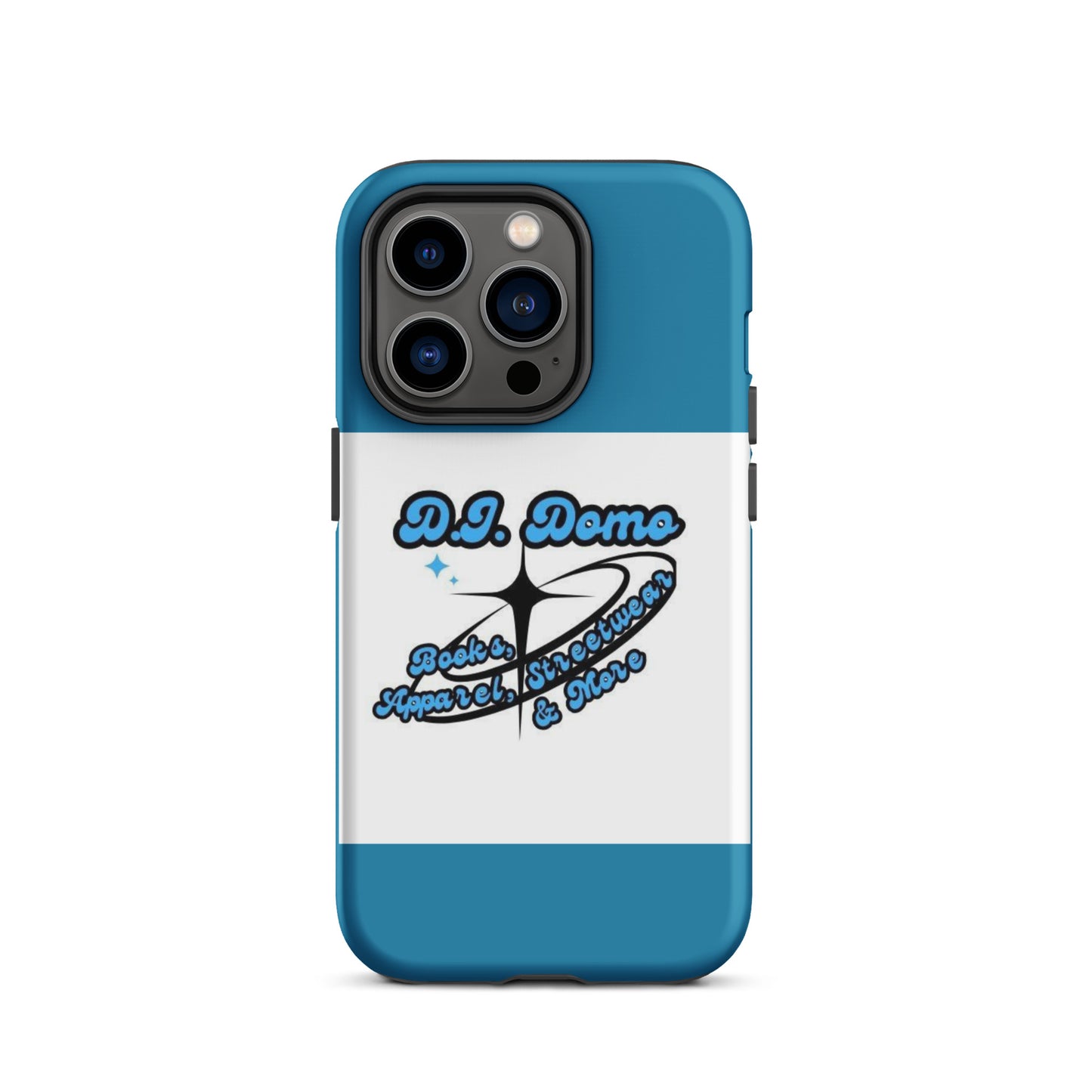 D.J. Domo "And More" Tough Case for iPhone® Blue/White/Black