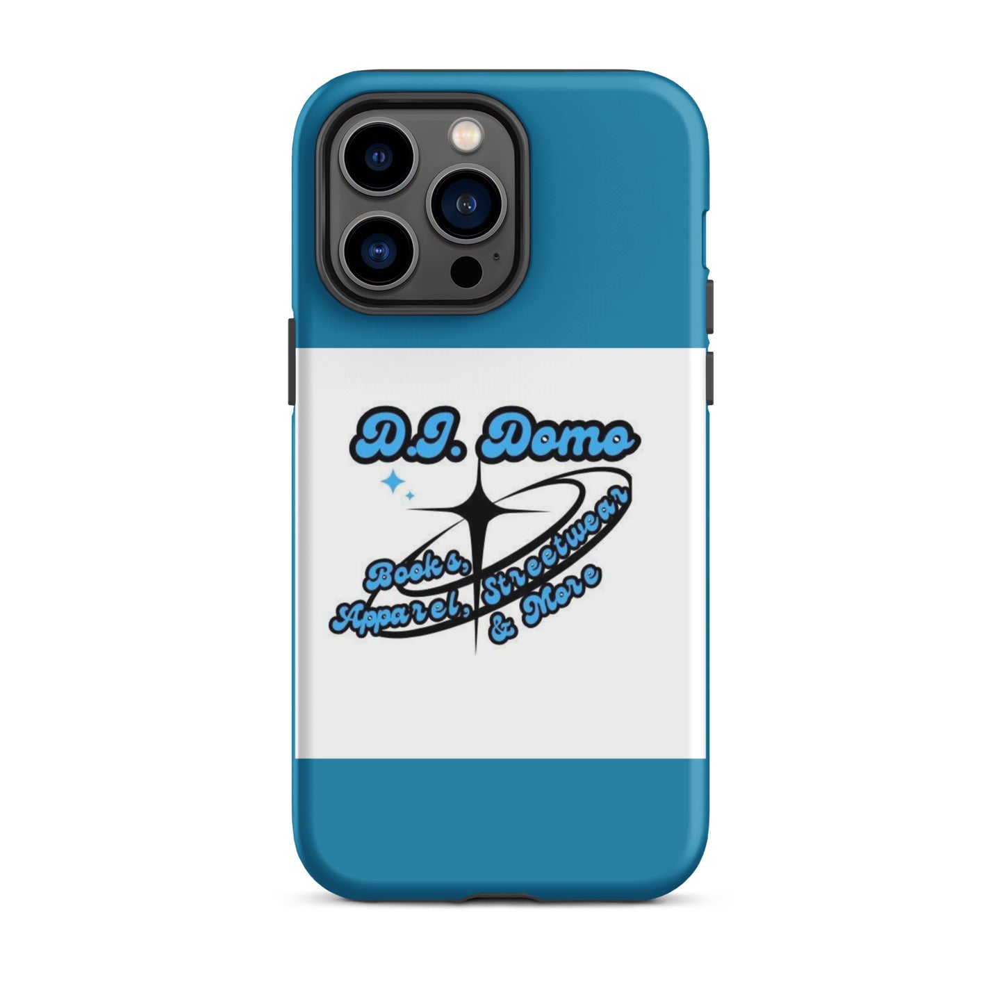 D.J. Domo "And More" Tough Case for iPhone® Blue/White/Black