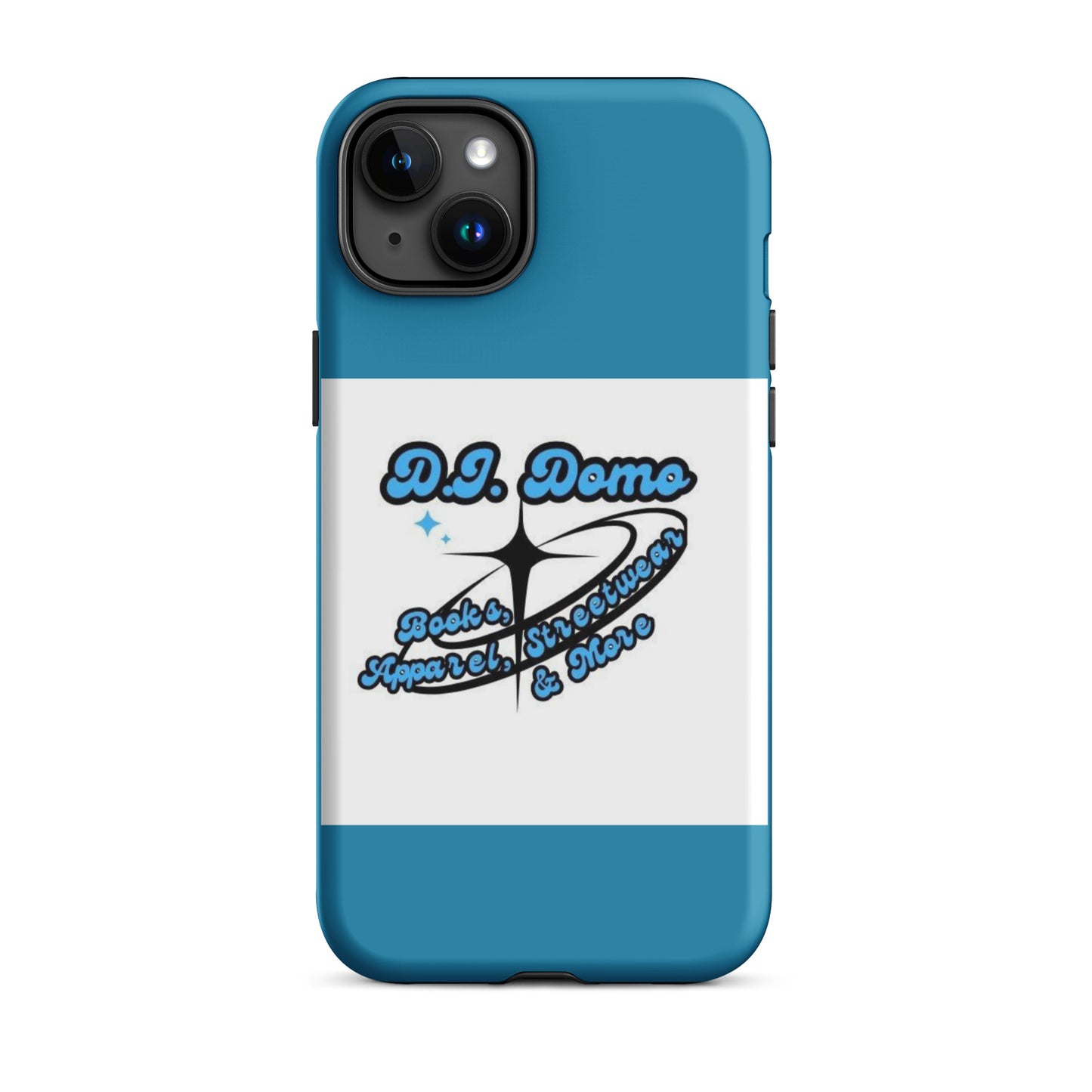 D.J. Domo "And More" Tough Case for iPhone® Blue/White/Black