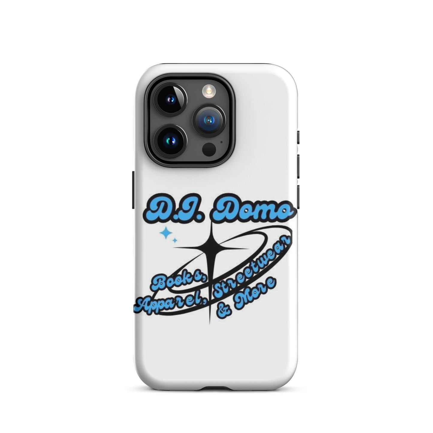 D.J. Domo "And More" Tough Case for iPhone® White/Blue/Black