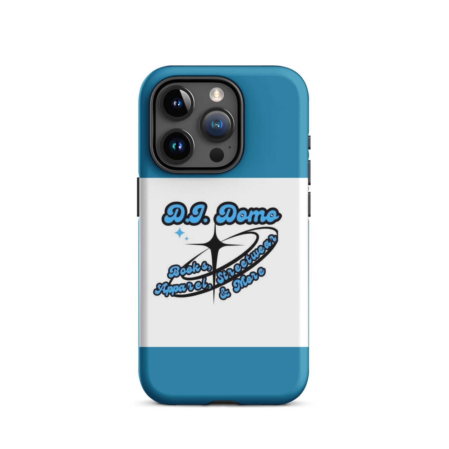 D.J. Domo "And More" Tough Case for iPhone® Blue/White/Black