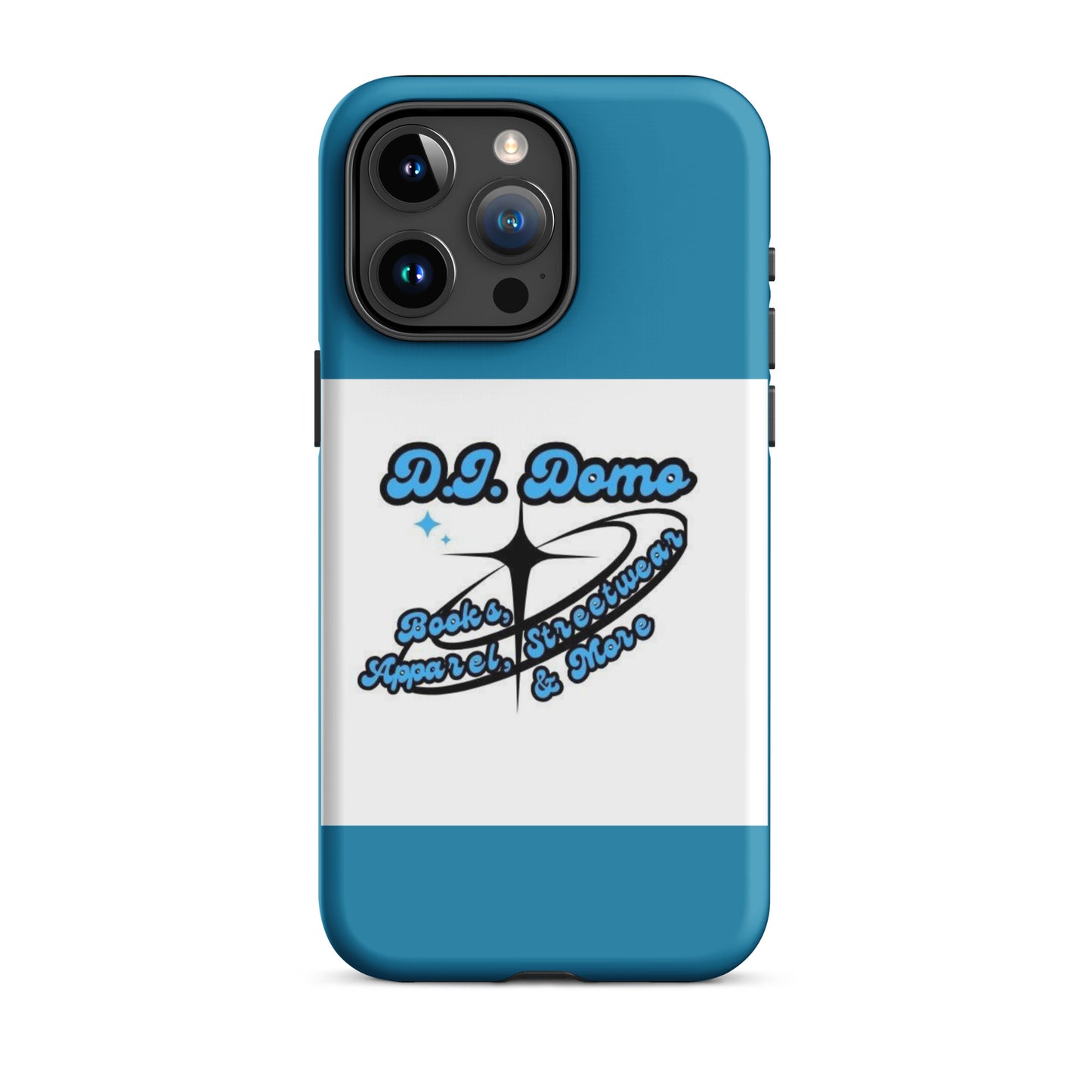 D.J. Domo "And More" Tough Case for iPhone® Blue/White/Black