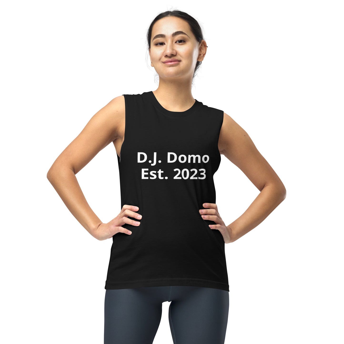 D.J. Domo "Pay it Forward" Unisex Muscle Shirt Black/White