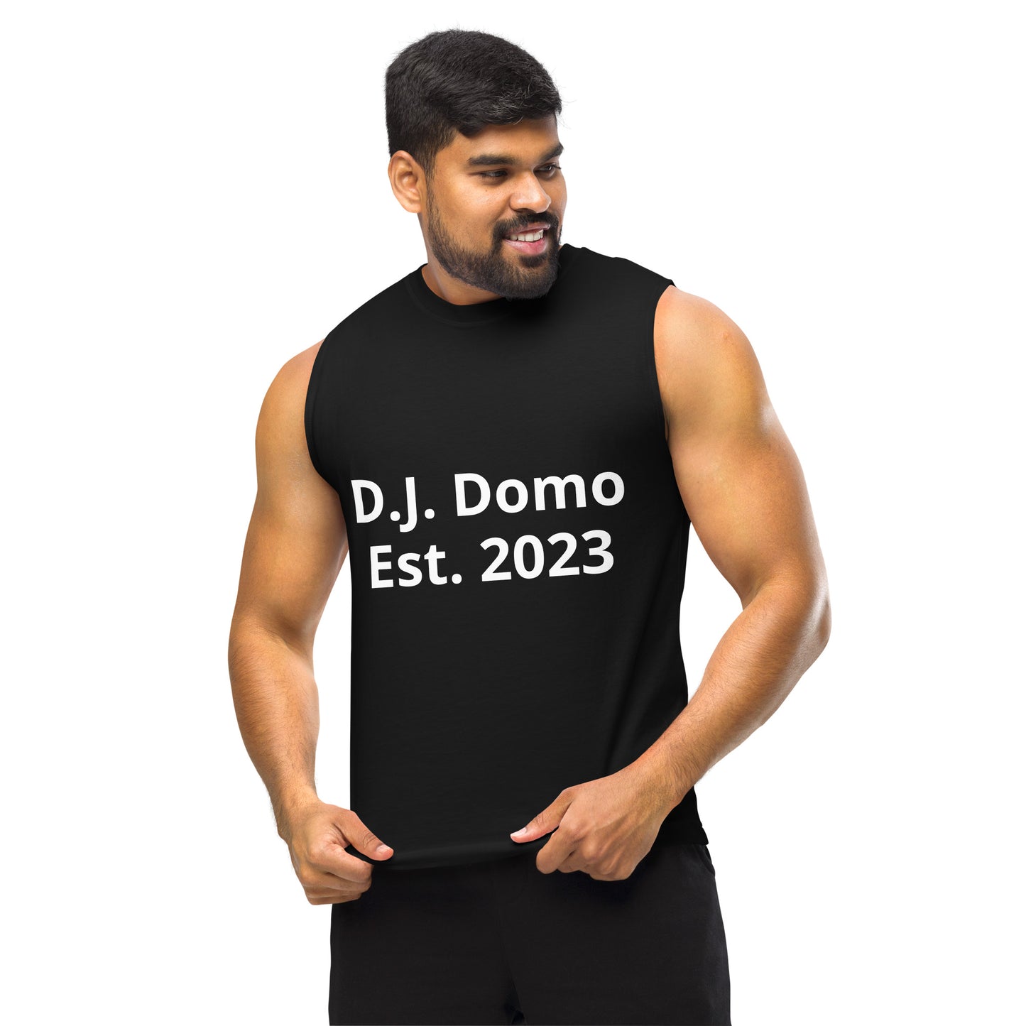 D.J. Domo "M vs Y" Unisex Muscle Shirt Black/White