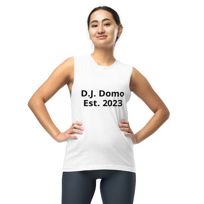 D.J. Domo "Pay it Forward" Unisex Muscle Shirt White/Black