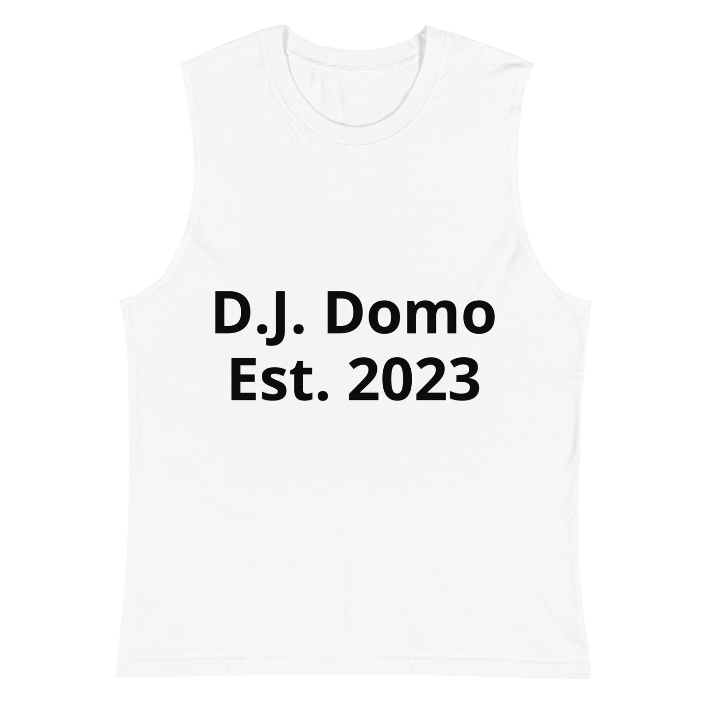 D.J. Domo "Pay it Forward" Unisex Muscle Shirt White/Black