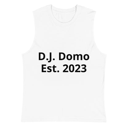 D.J. Domo "Pay it Forward" Unisex Muscle Shirt White/Black