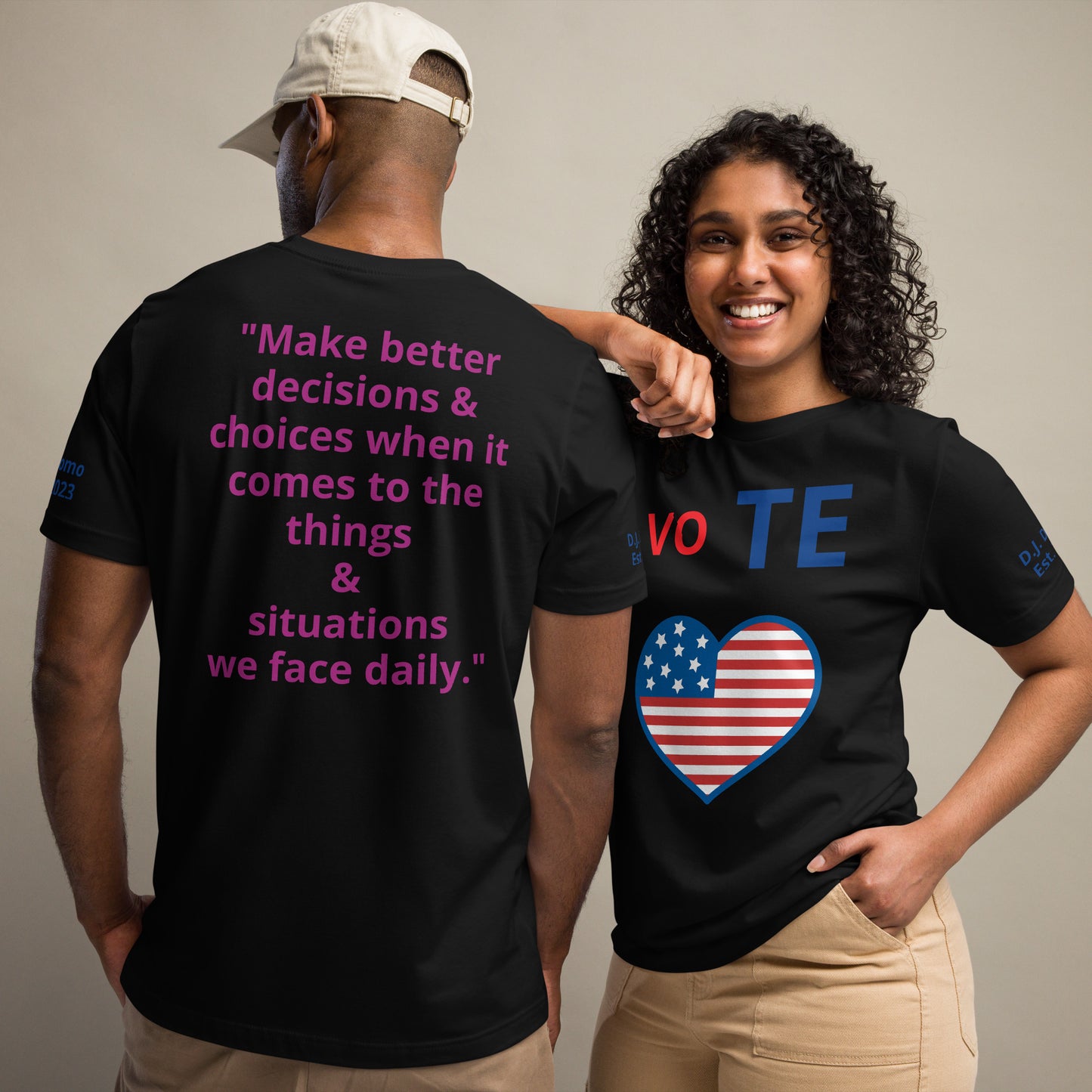 D.J. Domo "Vote1" Unisex T-Shirts