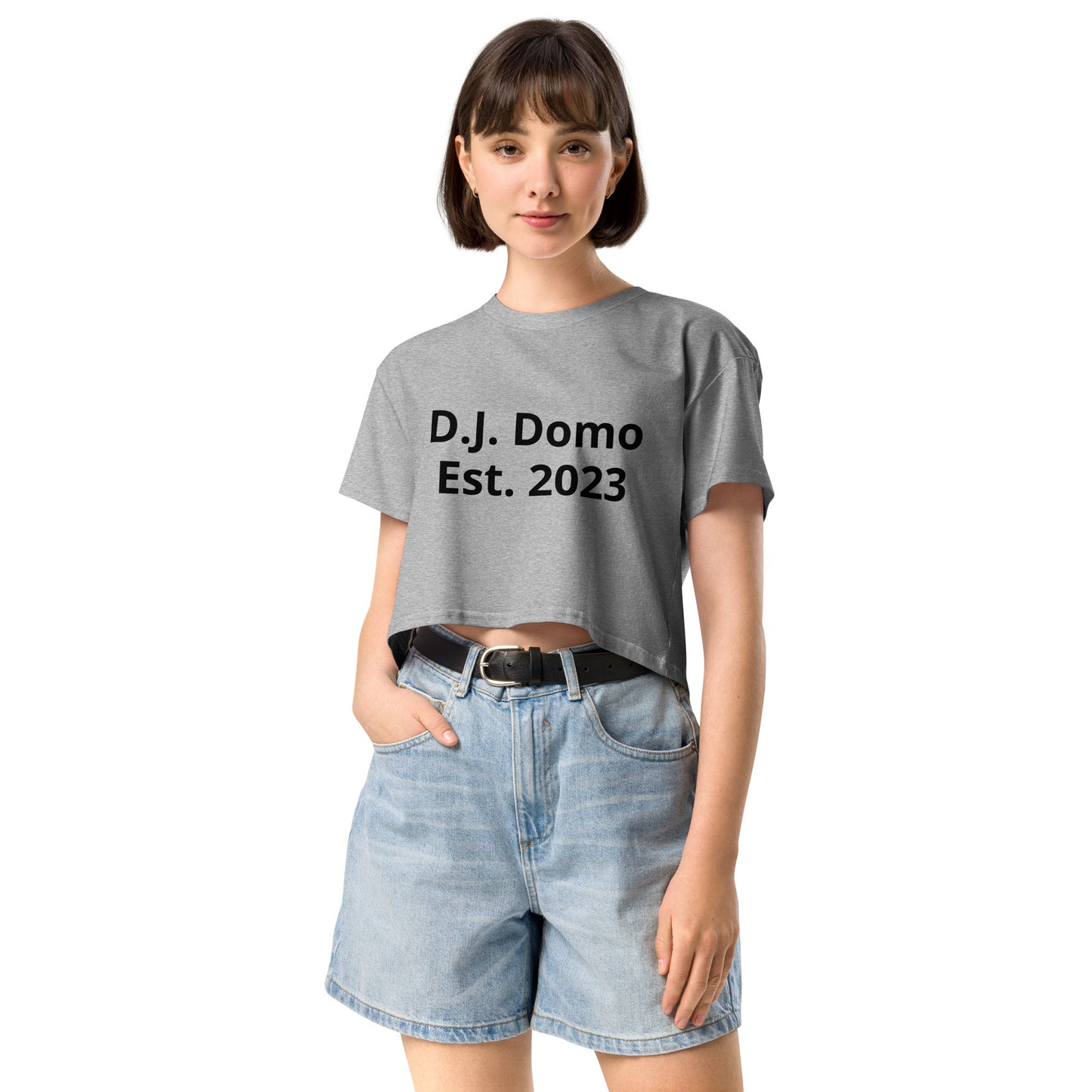 D.J. Domo "M vs Y" Women’s Crop Top Multi Color/Black