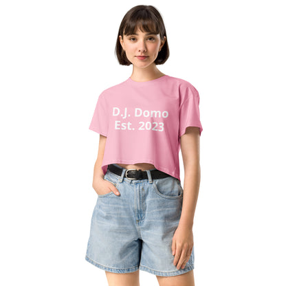 D.J. Domo "M vs Y" Women’s Crop Top Multi Color/White